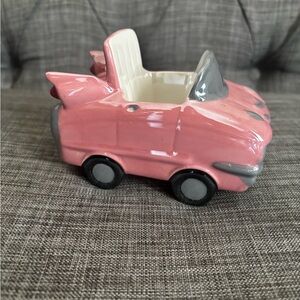 Pink Ceramic Car Business Cardholder